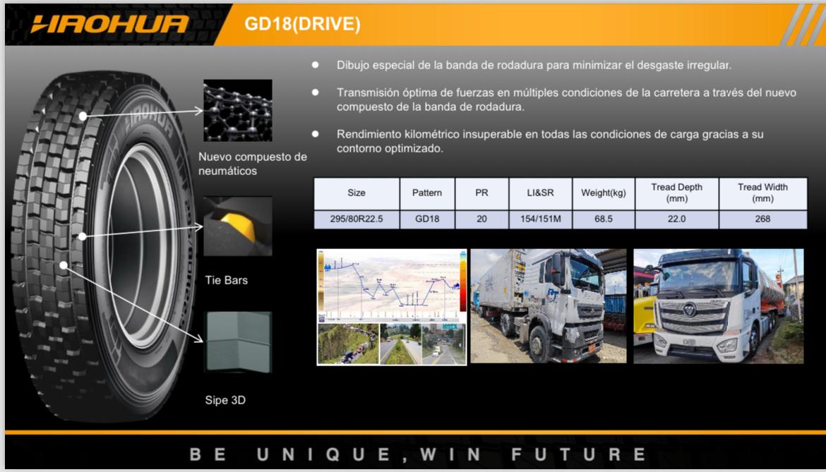 Haohua 295/80R22.5 GD18L 154/151M 18PR TRAC/ CARRE