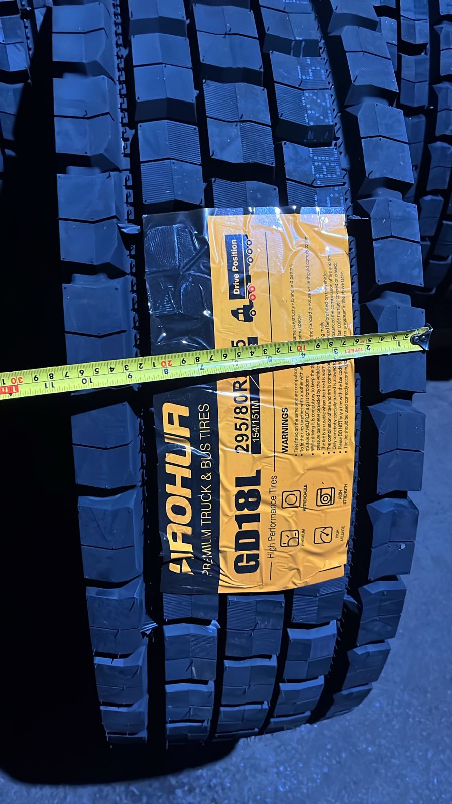 Haohua 295/80R22.5 GD18L 154/151M 18PR TRAC/ CARRE